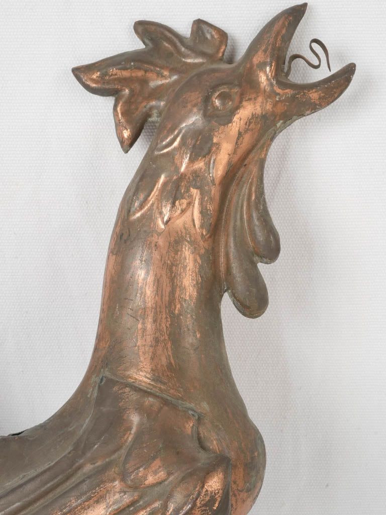 Finely-crafted copper weather vane