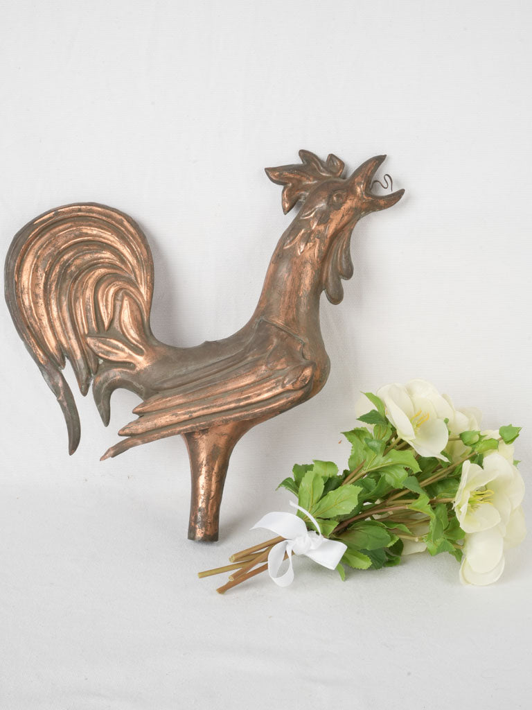 Vintage French rooster fragment