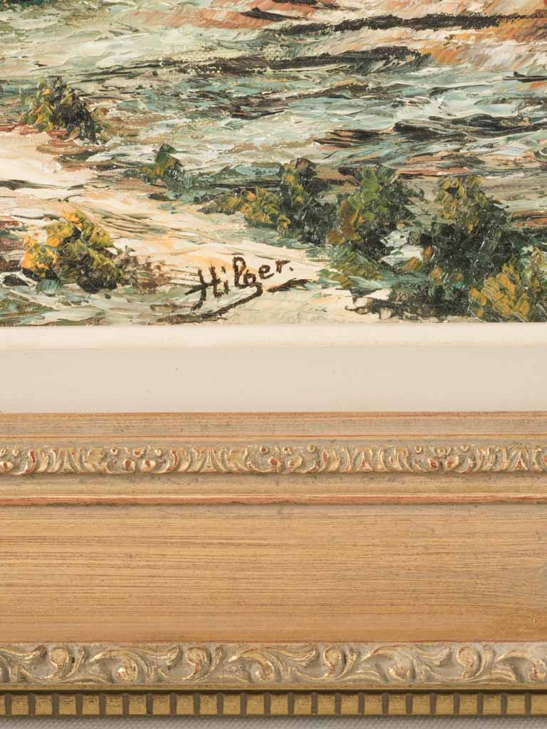 Elegant gilded-frame rustic landscape