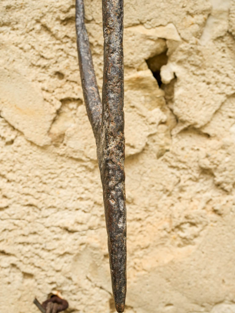 Patina-covered Provencal hay implement
