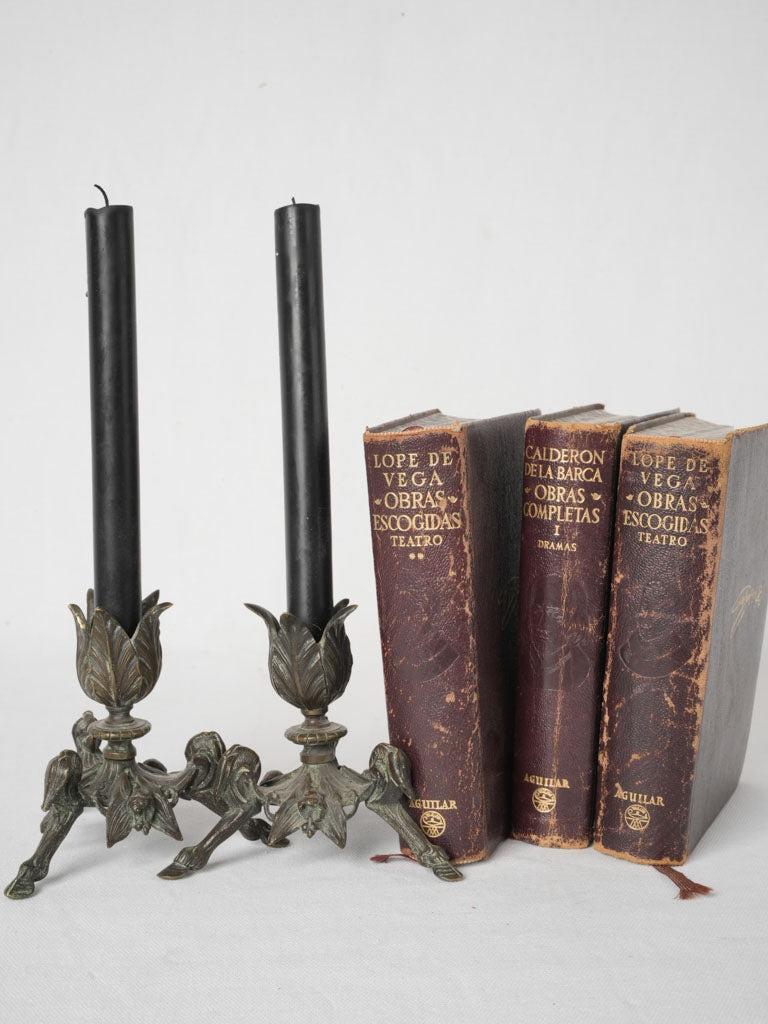 Ornate 19th-century candle holders