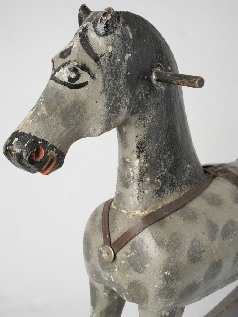 Antique French rocking horse