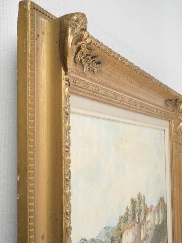 Artisan-signed picturesque Provence artwork