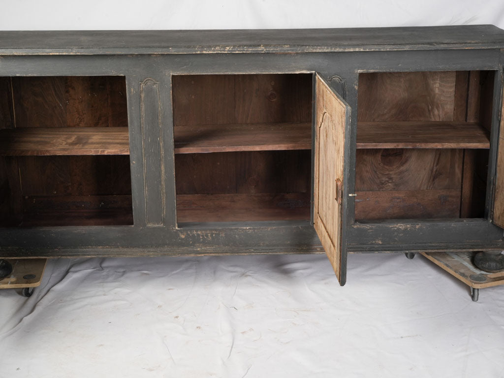 Distressed patina oak sideboard