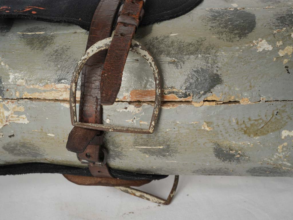 Aged 1950s wooden rocking horse