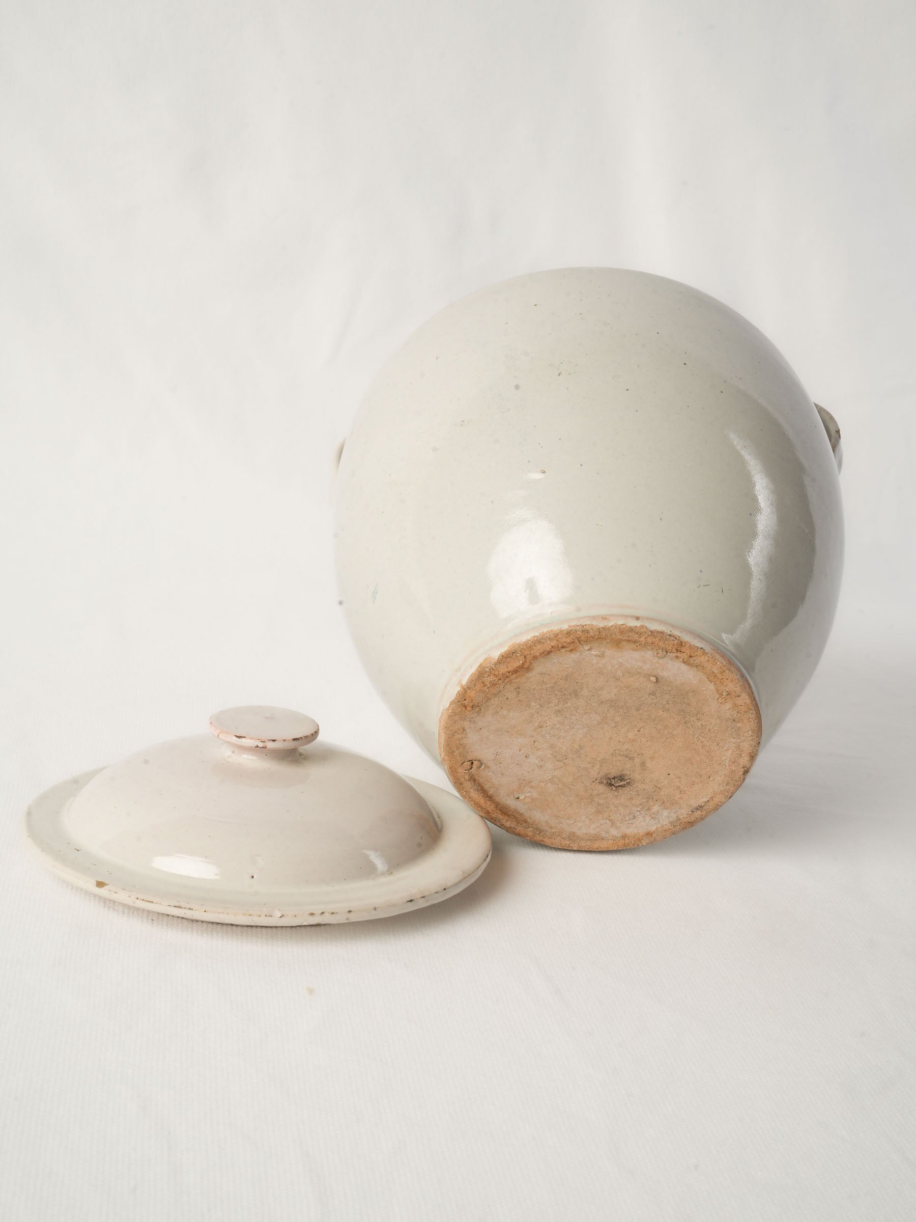 Timeless glaze antique French pot