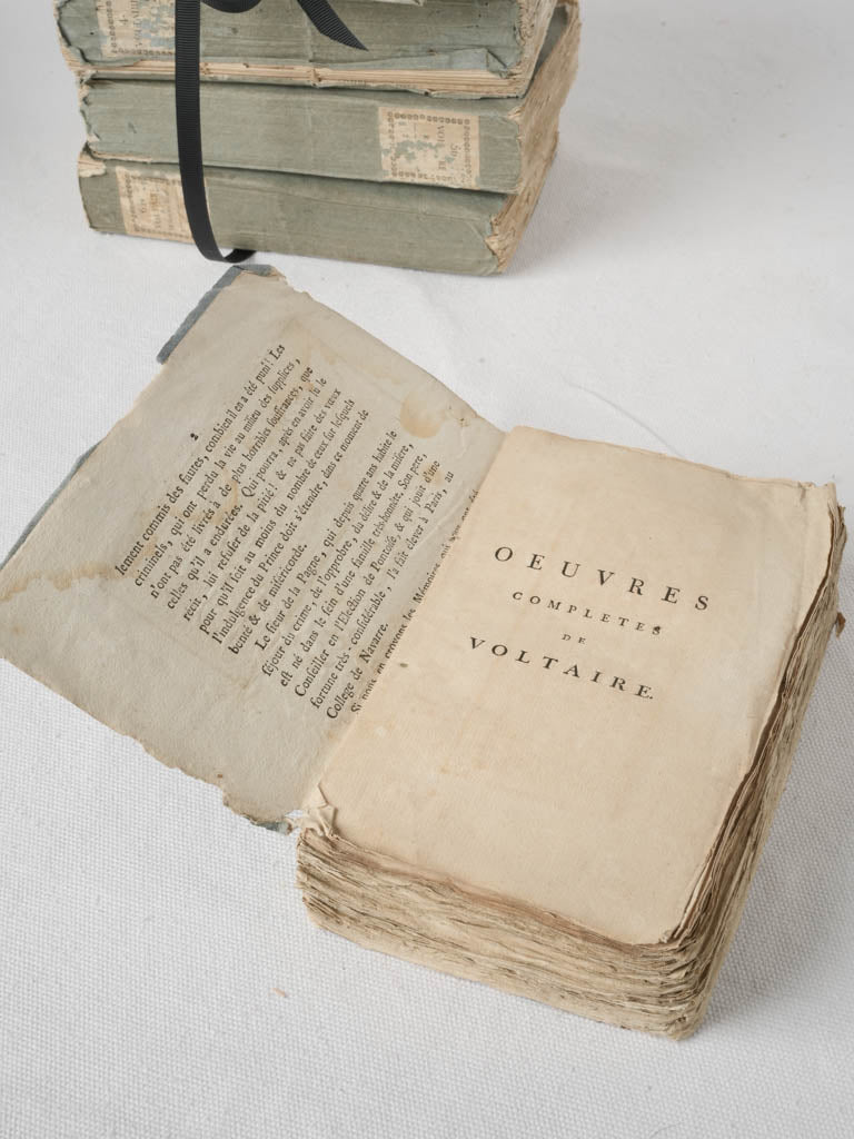 Textured classic French paperbacks