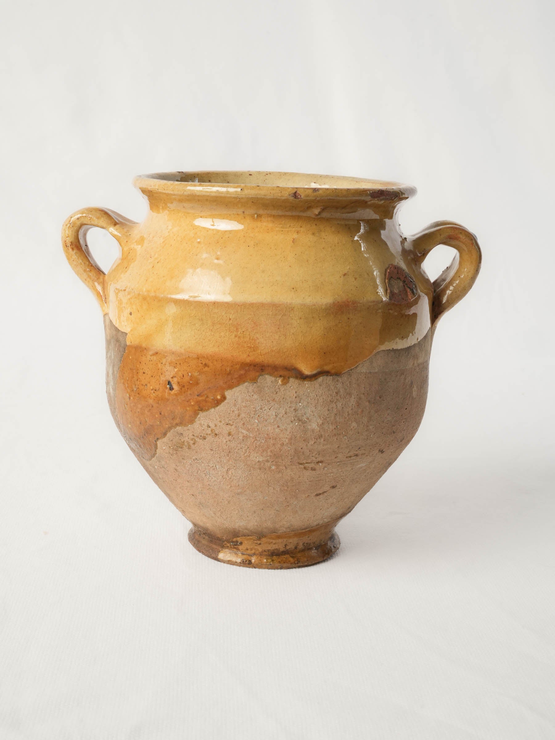 Glazed ceramic preserve pot.