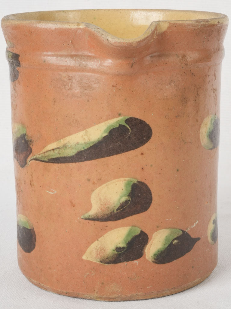 Earthy French pottery pitcher