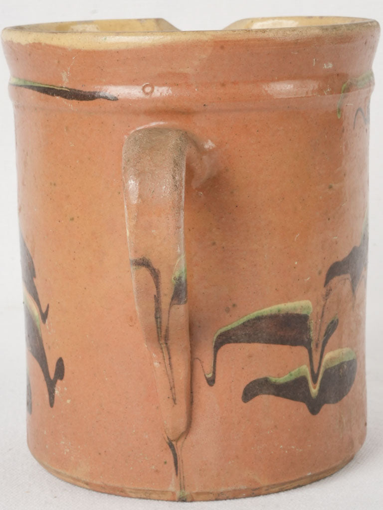 Elegant rustic style terracotta pitcher