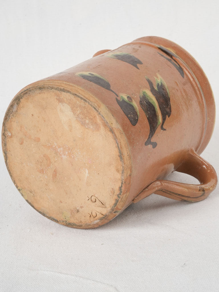 Expressive marbled design pitcher