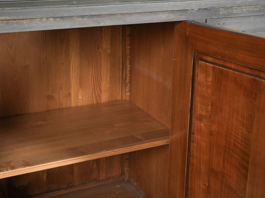 19th-century walnut French cabinet