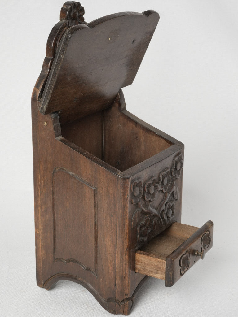 Aged French Coarse Salt Coffer