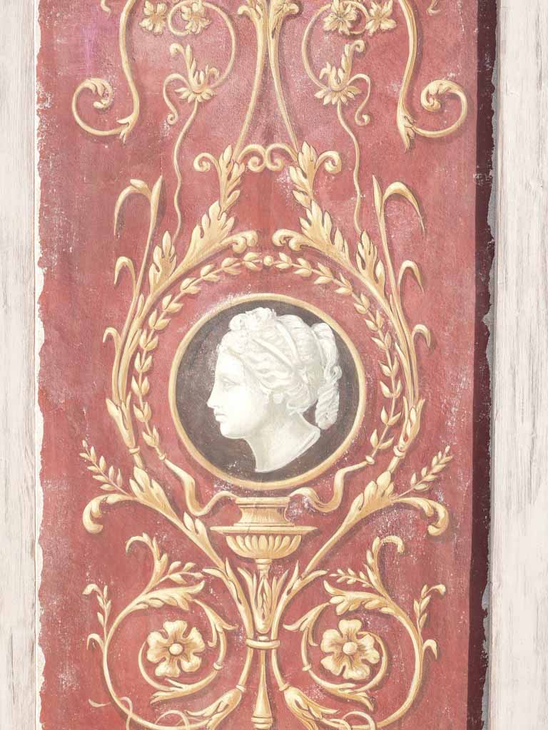 Ornate painted canvas panels