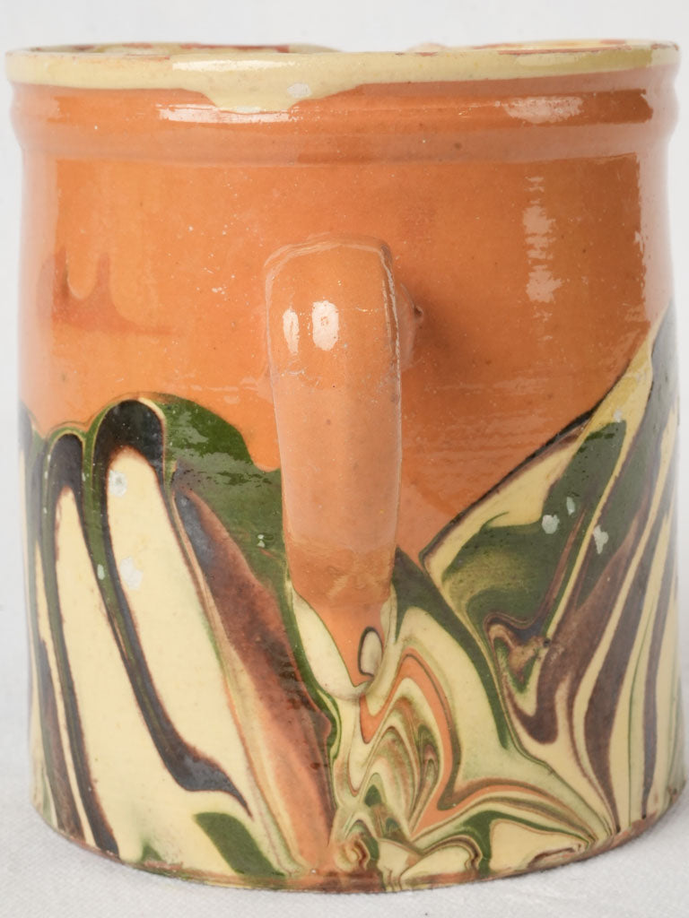 Classic rustic glazed ceramic jug