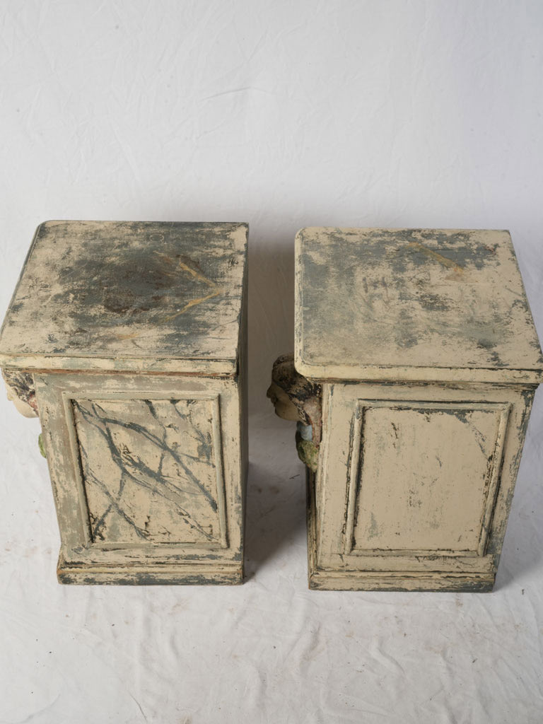 Ecclesiastical style decor pedestals