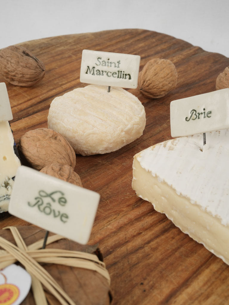 Aged, Handcrafted, Saint-Quentin-la-Poterie, Cheese Labels