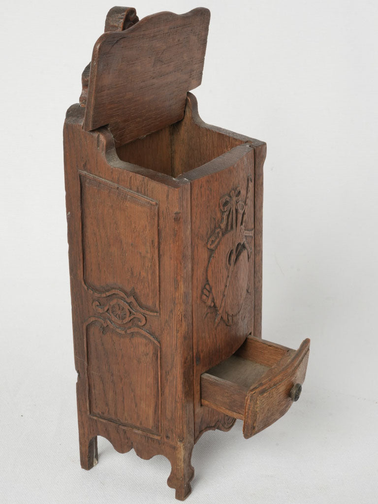 Functional, Antique Salt Storage Box