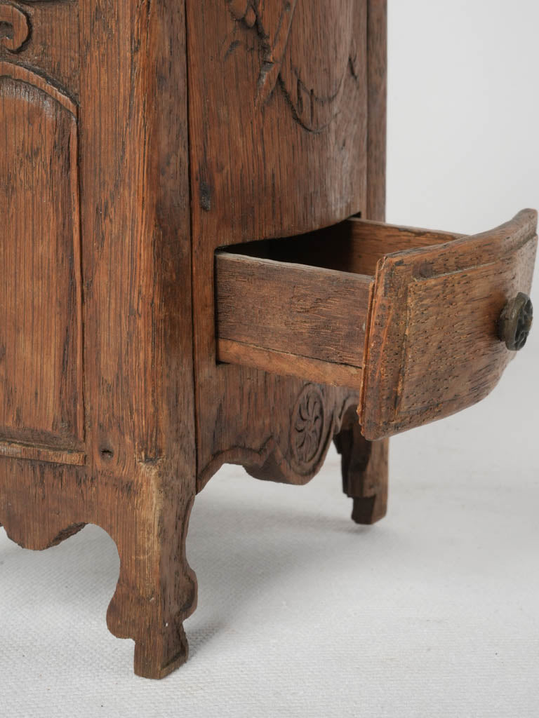 Decorative, French Country Antique Salt Caddy