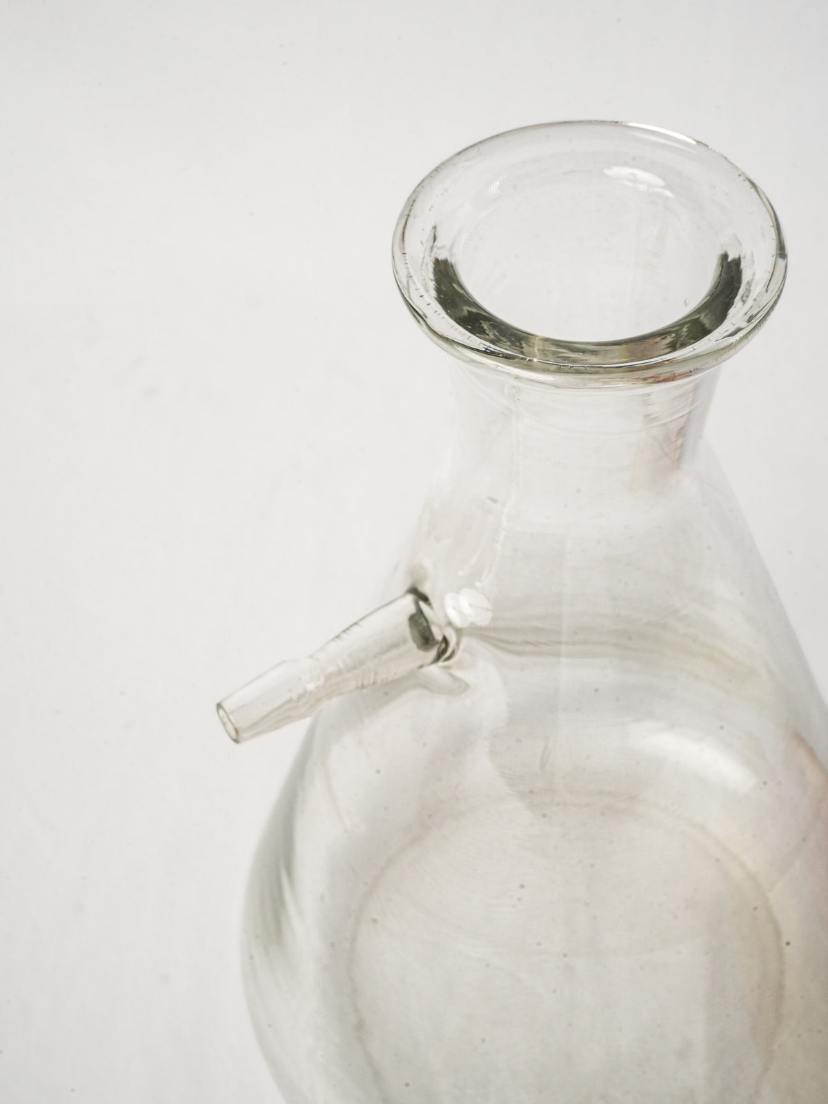 Antique French Blown-Glass Labware Decanter - 10¾"