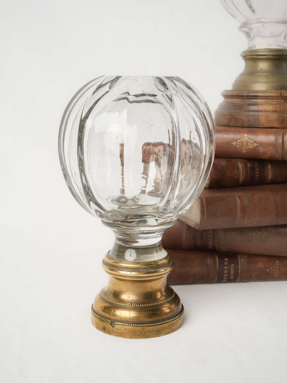 Set of Three Early 20th-Century Glass Staircase Finials - 6¾"