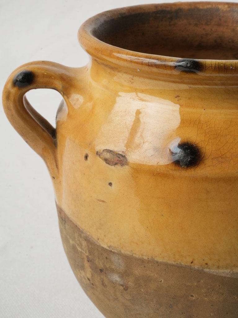 Patina-rich 20th-century ceramic crock