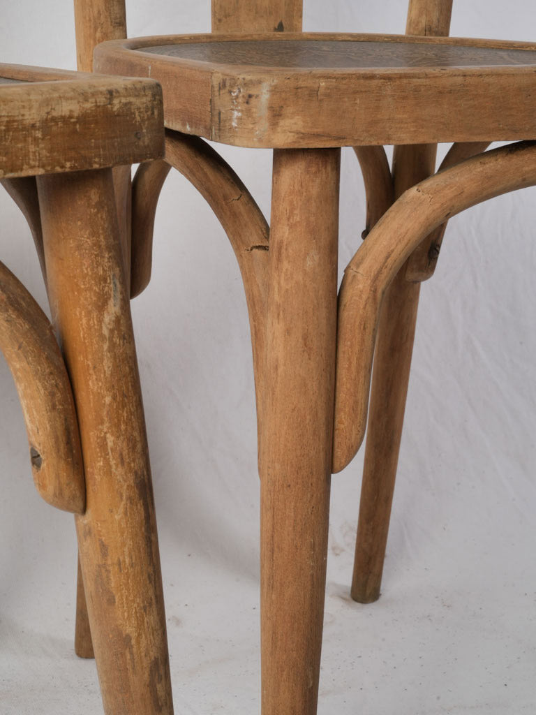 Decorative tapered splats dining chairs
