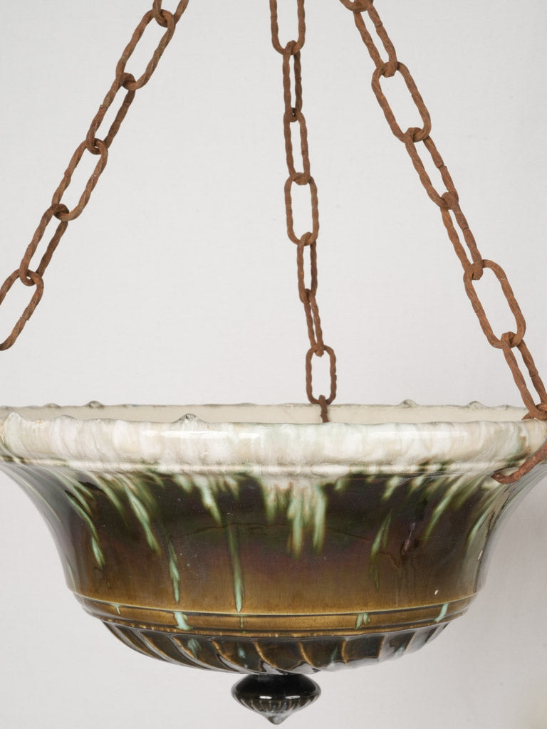 French antique timeworn indoor planters