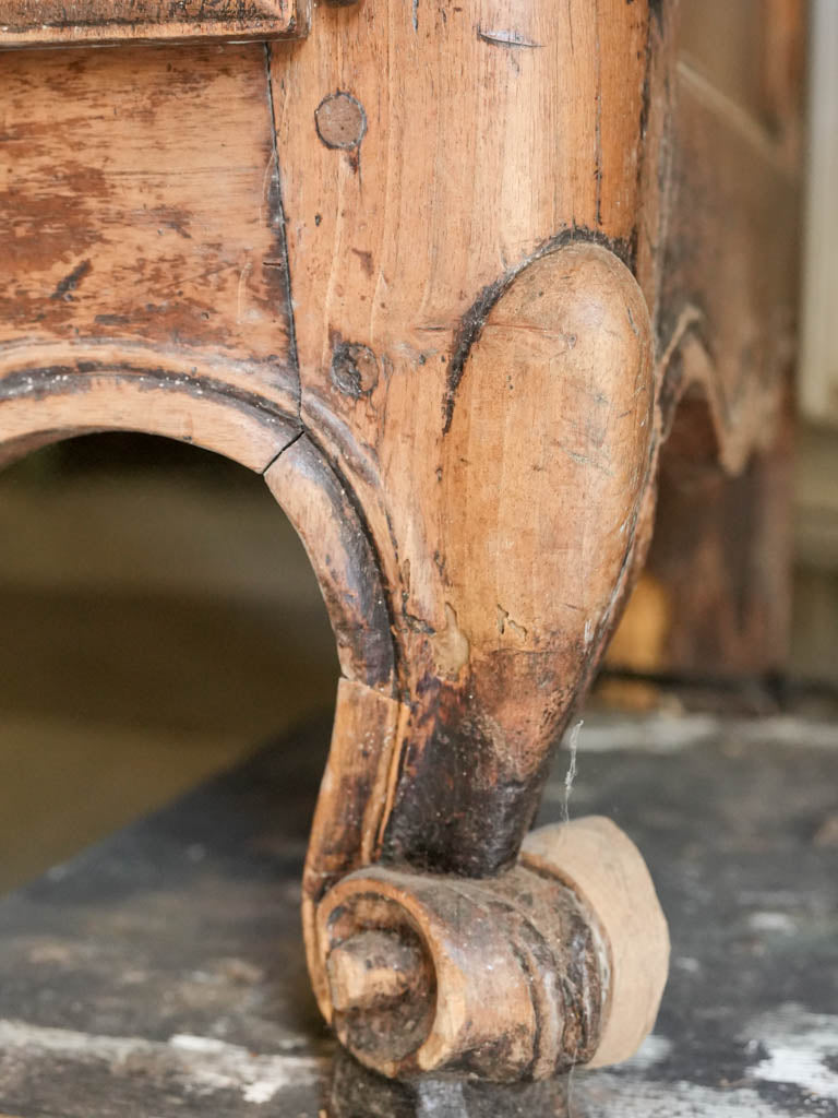 Tall 18th Century French Fruitwood Two Part Cupboard