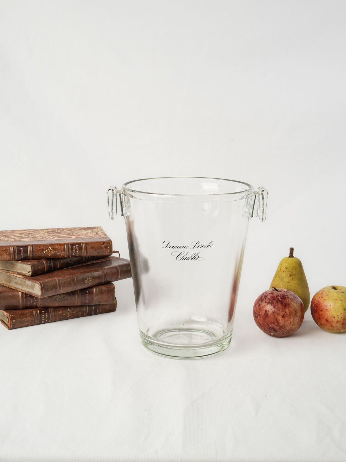 Domaine Laroche Chablis Glass Wine Cooler with Script-Style Name - 9"
