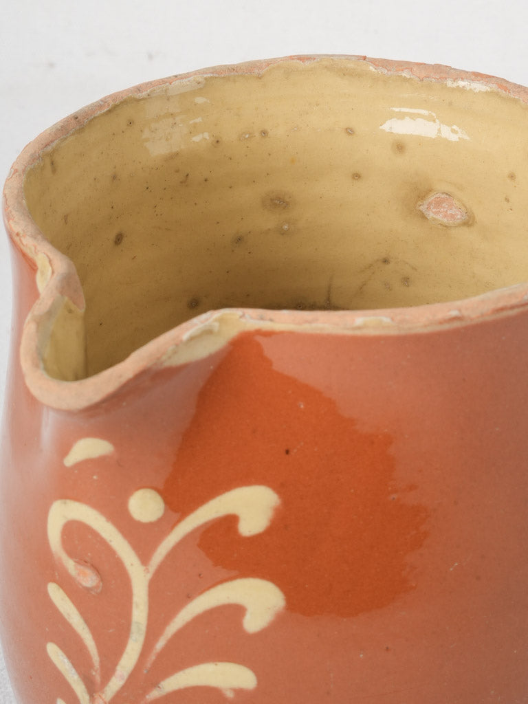 Traditional style ceramic antique pitcher