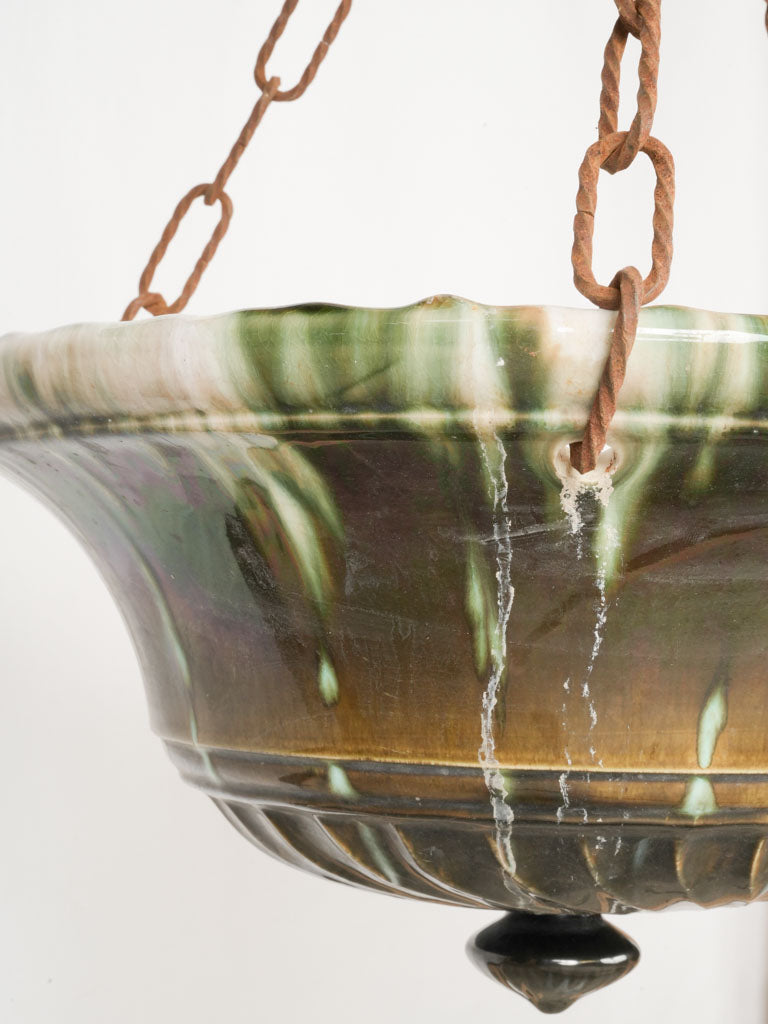 High-gloss ceramic porch hanging pots