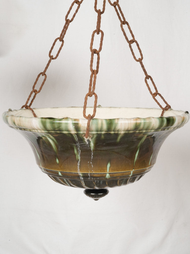 Glossy glazed antique balcony planters