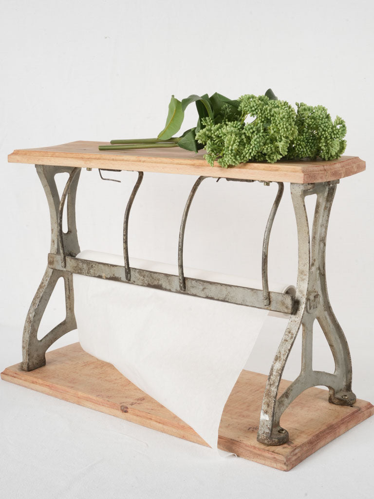 Rustic wooden paper dispenser