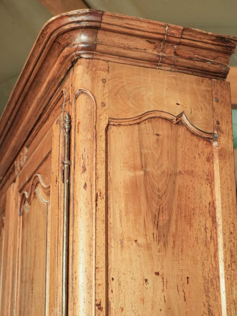 Tall 18th Century French Fruitwood Two Part Cupboard