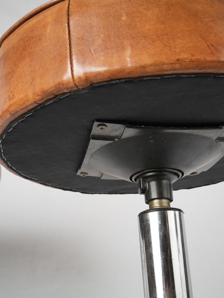 Classic retro leather barstools