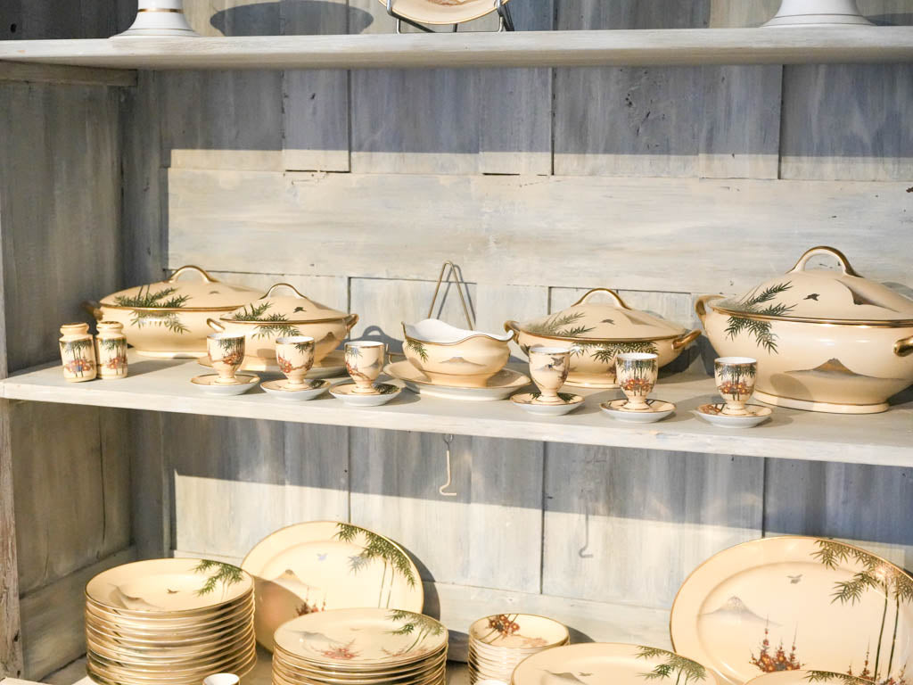 Collectible Japanese porcelain plate collection