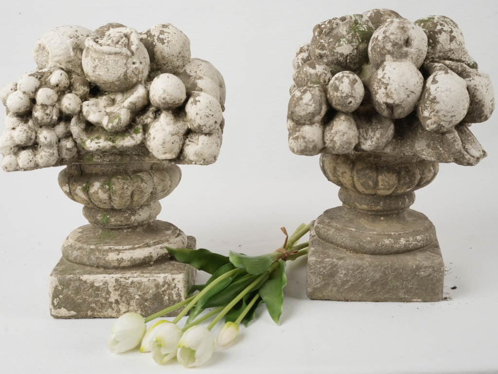 Antique style fruit basket finials