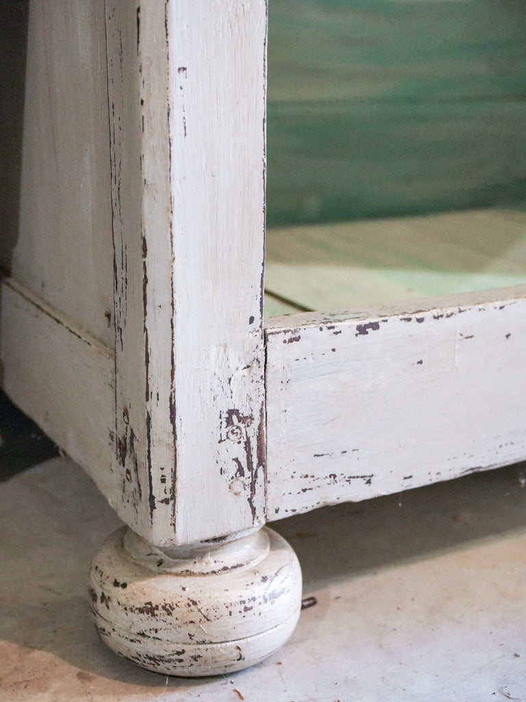 Late 18th century French Provincial Bonnetière w/ Grey Finish - 89¾"