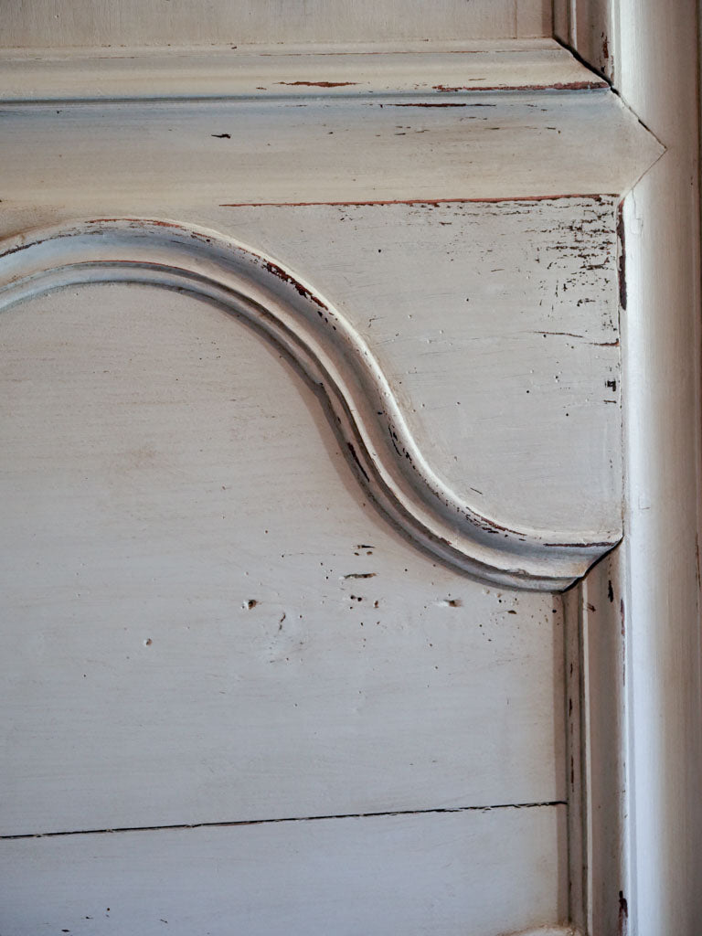 Late 18th century French Provincial Bonnetière w/ Grey Finish - 89¾"