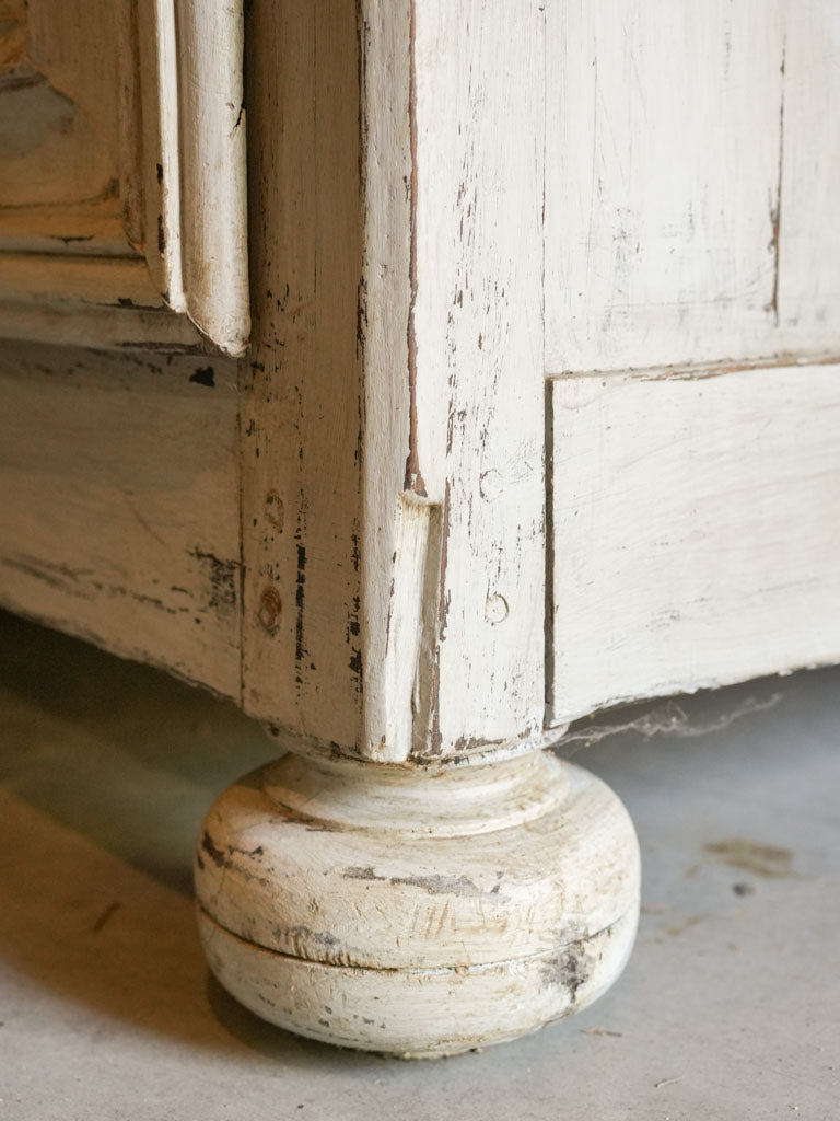 Late 18th century French Provincial Bonnetière w/ Grey Finish - 89¾"