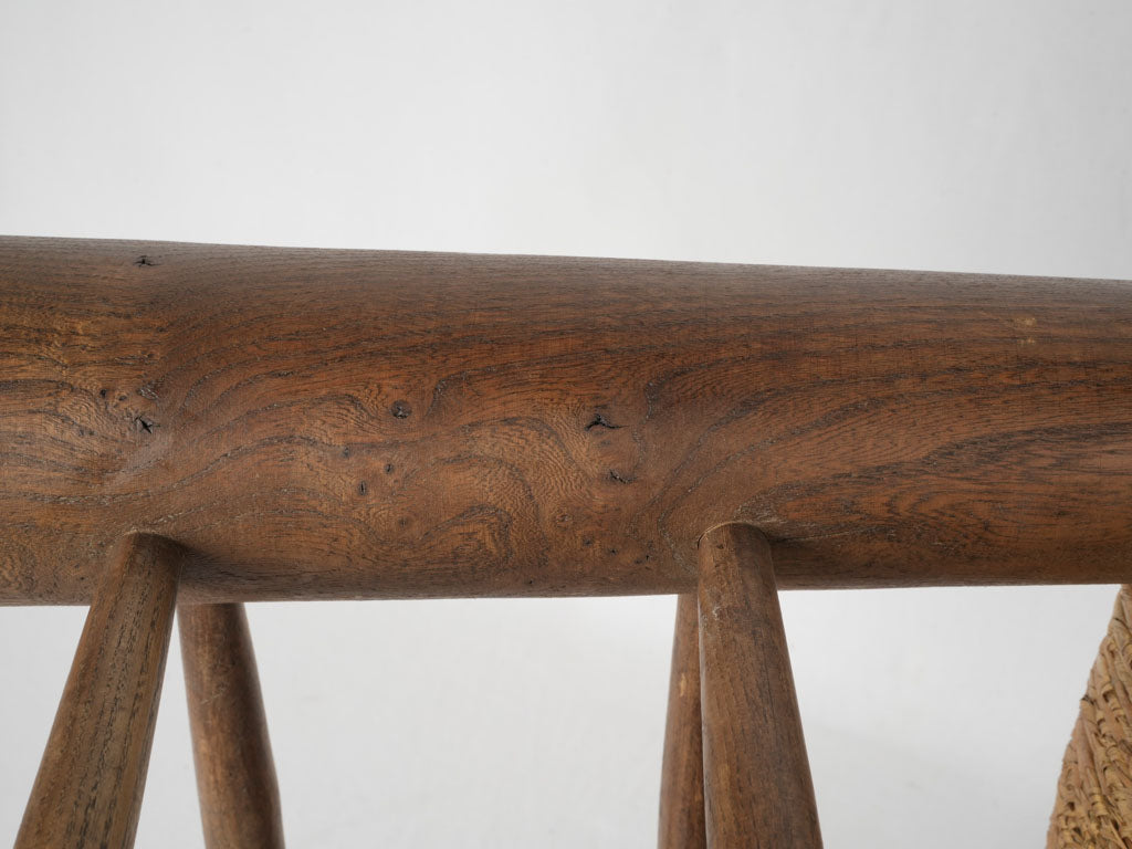 Hand-carved Parisian oak chair