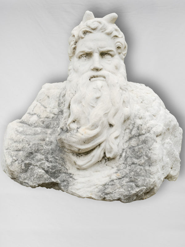 Antique stone Moses sculpture