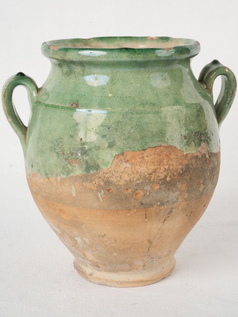 Authentic weathered confit pot