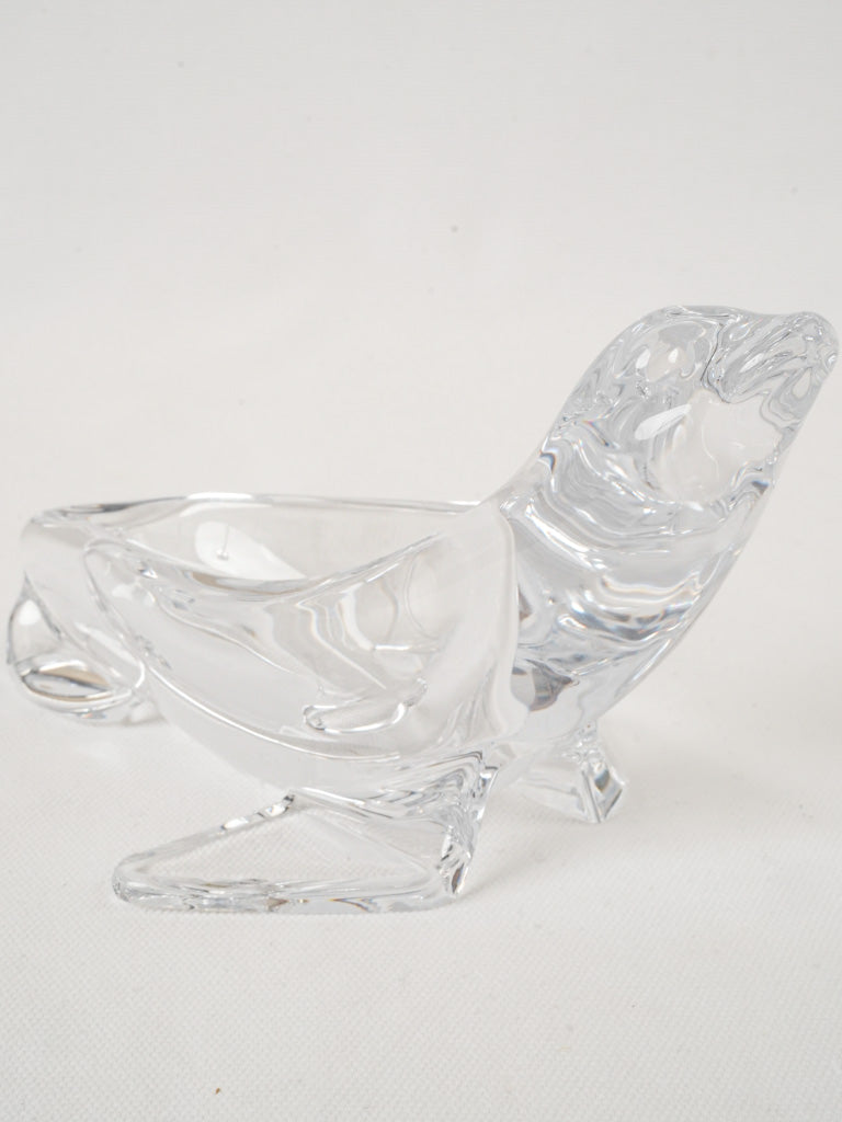 Vintage luxurious crystal ashtray.