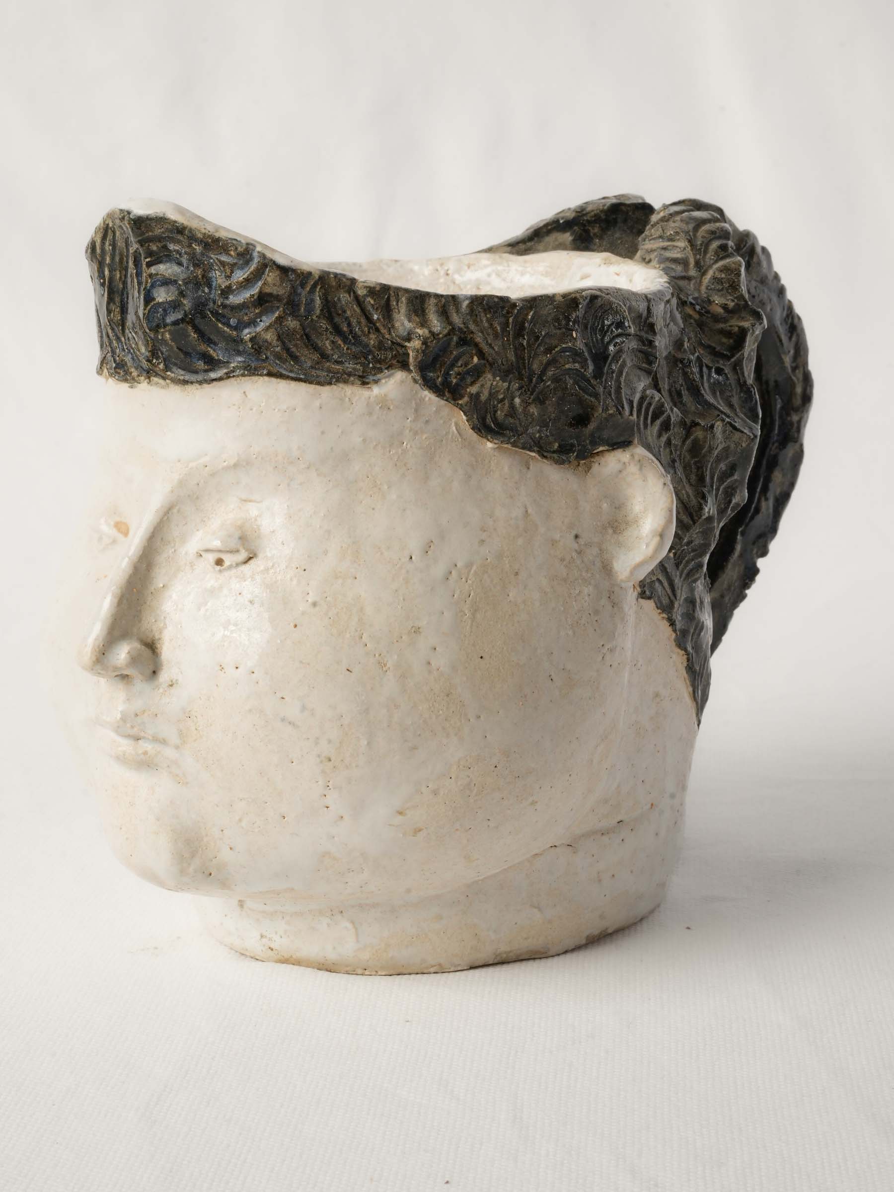 Tactile Mediterranean-style pottery piece