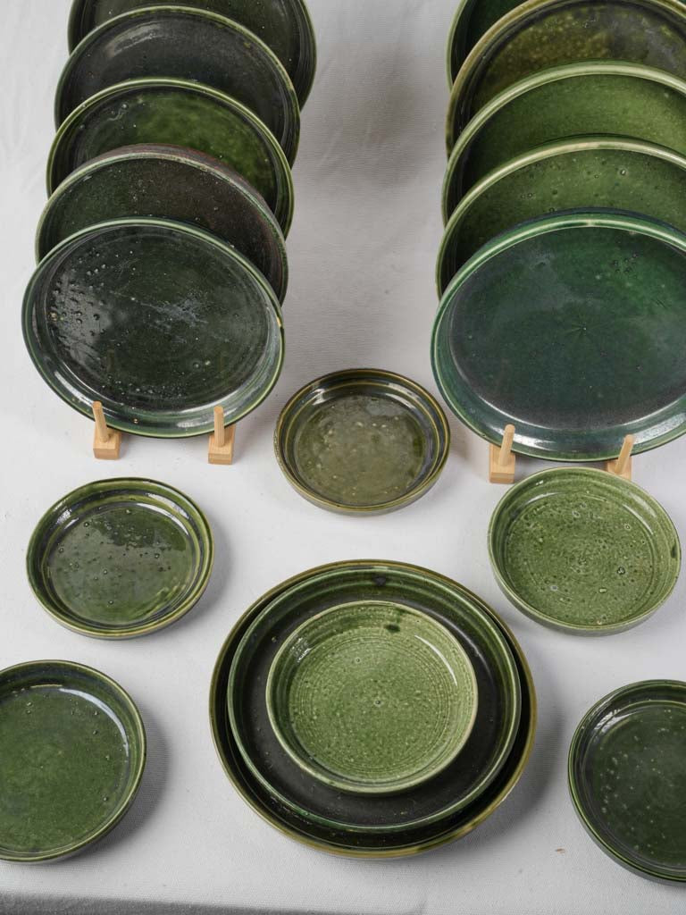 Early 20th-century rustic ceramic collection