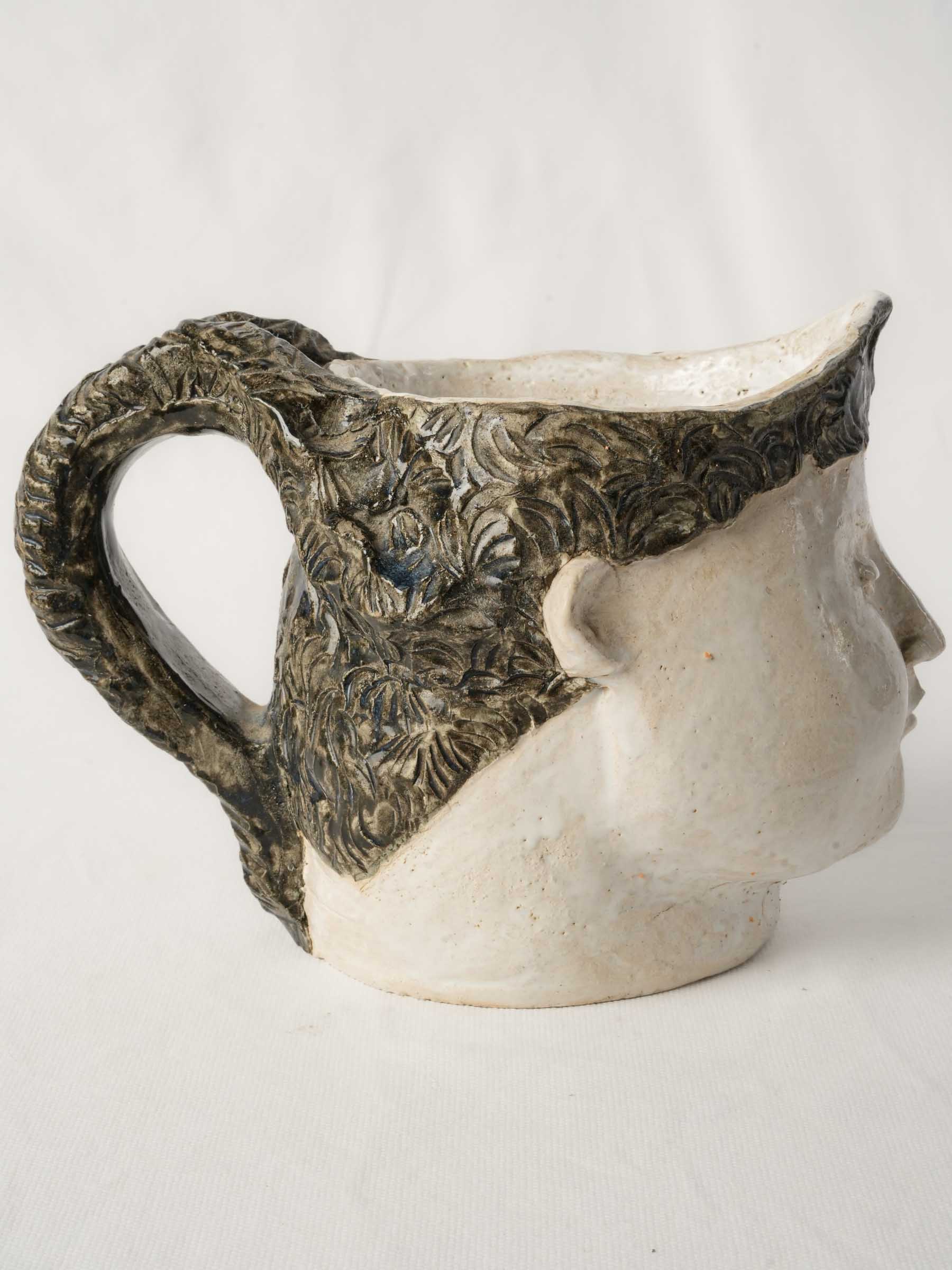 Vintage-inspired anthropomorphic vessel