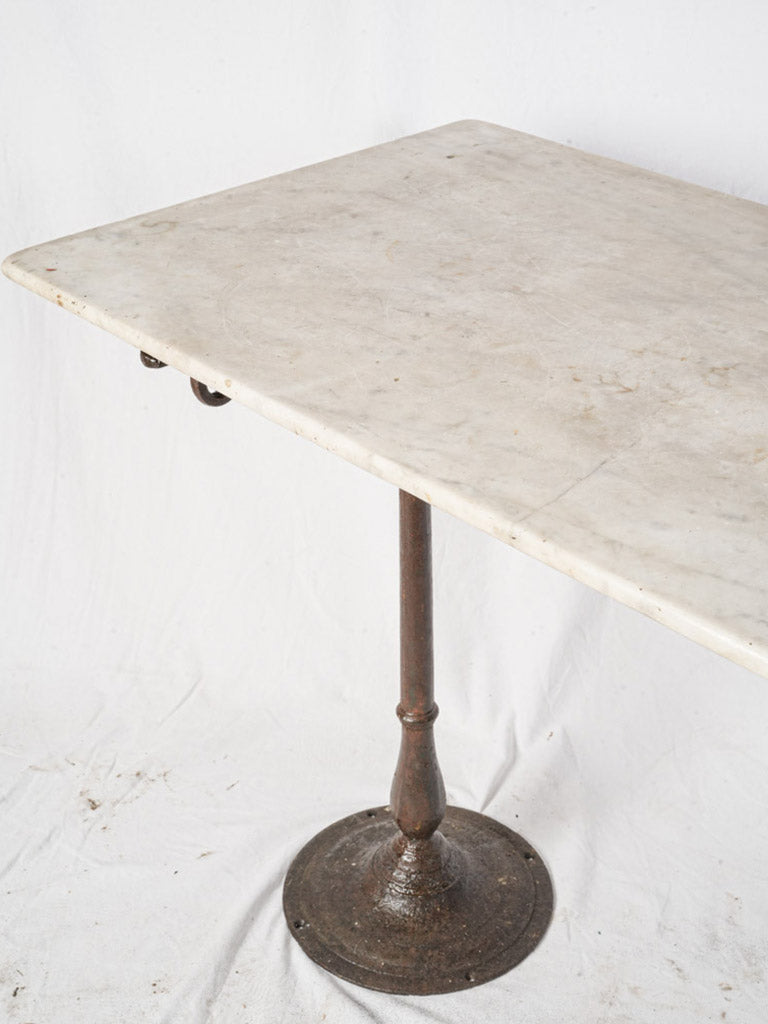 Decorative interest marble console table