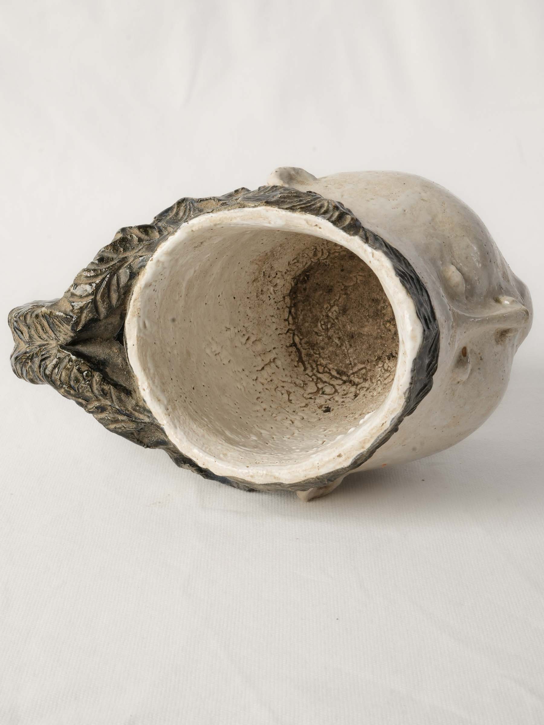 Rustic signed stoneware jug